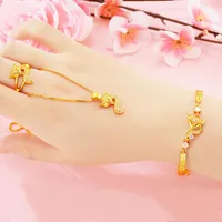 Collar de pendientes 2022 Fashion de 24k Gold Jewelry Sets for Women Bridal Bridal Suforra Pulseras Collar Anillos Dubai femenino Dubai