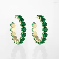 Hoop Huggie Fashion Crystal Geometric Circle Earrings 여성 대형 약혼 파티 성명 Jewelryhoop Dale22