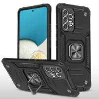 Прочная гибридная броня телефона для Samsung Galaxy A33 A53 A03S A32 A52 A72 5G A12 A23 S22 Plus Ultra Shock -Ring Cover с Kickstand