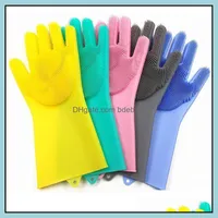 Nettoyage des gants outils ménagers Housekee Organisation Home Garden Magic Silicoen Friendly SILE ANTI-ANTICOLD WASHING MTI-FONCTIONNEL GLOV