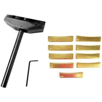 Outdoor Pads Luthier Tools Set Guitar Bass Fret Press Caul Fingerboard Pressing Tool 9Pcs Brass Radian Inserts With Hex Wrench243l