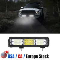 LED Light Bar 288W Floodlights Luces de conducción de carretera AC12V-24 V Luces antiniebla Switch Arnés de cableado para camiones Jeep Iluminación de botes o equipos pesados, etc.