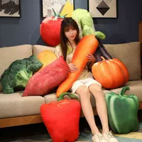 Come verdure reali cuscinetto peluche entrambi i lati Immagini di patate pomodoro melanzane alimentazione divano sedia decora il cuscino di sedile Hanmolf J220704