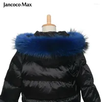 Crochements Jancoco Max Lignegment 65 cm Collier de coupe de fourrure de raton laveur pour les enfants Fashion à capuche adulte S1690SCARVES SHE22