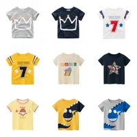 Baby T Shirt Cartoon Kids Boys Girls Cotton Sleeves Summer Clothing Children's Thirts Tee Toddler Clothes 259 E3