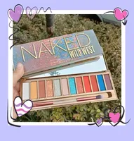 Brand Naked Wild West Eye shadow Palette, 12 Desert Inspired Neutral Shades with Green and Blue, Ultra-Blendable, Includes Mirror & Double-Ended Makeup Brush