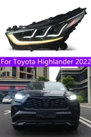 Auto Headlight Assembly For Toyota Highlander 2022 LED DRL Dual Beam Lens LED Turn Signal Daytime Running Light