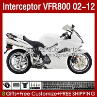 Honda Interceptor VFR800 VFR 800 RR CC 800RR VFR800RR Parlak Beyaz 02 03 04 05 06 07 Vücut 129No.92 800cc 2002 2008 2009 2010 2011 2012 VFR-800 02-12 Karoser
