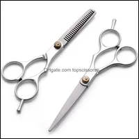 Hair Scissors Care Styling Tools Products Professional Barber 5.5 6.0 Inch Cutting Thinning Shears Hairdressing Tool Stainless Steel Lx807