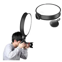 30cm 40cm Yuvarlak Speedlight Softbox Flash Diffuser Evrensel Taşınabilir Kamera258s için Top Yumuşak Kutu
