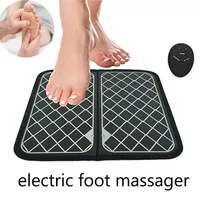 Electric EMS Foot Massager Peda de pés Muscle Stimulator Feot Mussage tapete Melhorar a circulação sanguínea Alivia a dor de saúde Cuidados de saúde267p