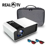 REAL TV TD90 HD Mini Projector 720P Support 1080P LED Android WiFi Projector Video Home Cinema HDMI-compatible VGA AV H220409