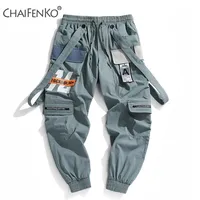 Chaifenko Jogger Leisure Sports Pantolonlar Erkek Hip Hop Sokak Giyim Işın Ayak Kargo Pantolon Moda Baskı 220524