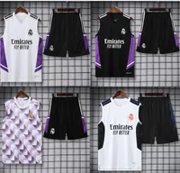 22/23 Real Madrids Vest Half Short Sleeve Shorts Kit Jerseys Jacket Fotbollsutbildning Training Suit Men Soccer Chandal Futbol Hazard Jogging Surtetement Jerseys