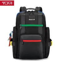 TUMI 3 Series Fashion Casual Bag men's Business Travel With Charger Connector Backpack black suit men's style