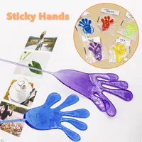 100Pcs Set Classic Sticky Hands Palm Toys Funny Gadgets Practical Jokes Squishy Party Prank Gifts Novelty Gags Toys For Children 2292I