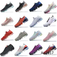 Hot 2019 Chaussures Moc 2 Laceless 2.0 Shoes Triple Black Designer Mens Women Sneakers Fly Fly White Knit Cushion Trainers Zapatos SZ5.5-11