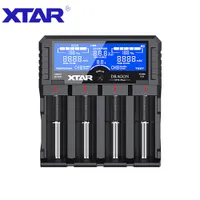 XTAR 18650 Capacidade do testador de bateria Baterias do checker AAA AA Li-Ion/Ni-MH 11.1V Bateria de bateria carregador de bateria VP4 Plus