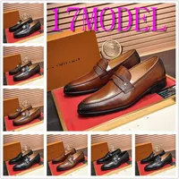 MM Fashion Men's Casual Leather Luxury Designer Dress Shoes Man Oxfords Mens Lace-Up Business Office Oxford Shoe Plus size 45 AA
