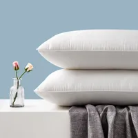 % 100 pamuklu yastık yatak odası yatak uyku servikal yastık orta yüksek yastıklar çekirdek buzlu kalınlaşmış makine yıkama yorgan kapağı beyaz