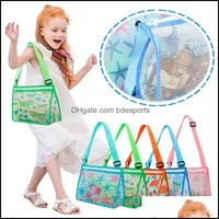 Сумки для хранения домашняя организация дома сад 50 шт. Детская игрушка сетчатая сумка для пляжных оболочков песок для мальчиков для девочек плавать аксессуарами