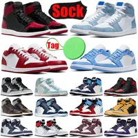 Jumpman 1s basketball shoes for mens womens 1 Patent Bred Hyper Royal University Blue Dark Mocha  men trainers sports sneakers runners