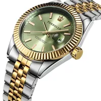腕時計の豪華な男性は、トップブランドのスチールブルセレット時計2022メンズグリーンの防水レロジオマスキュリノドロップウィストウォッチThun22を見る