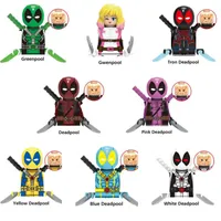 Nuevas mini figuras de pel￭culas bloquean el regalo de juguetes de ladrillos de construcci￳n gwenpool