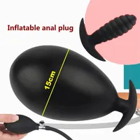 Massager sex Massager Pompa gonfiabile plug anale silicone super culo dildo prostata ano estensione dilatador sexules giocattoli per donna uomo