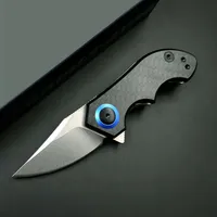 ZT Mini Knife ZT0022 Cpm-20cv Stone Washed Blade Carbon Fiber Handle Pocket Folding Hunting Fishing EDC Survival Tool Knives a38362887