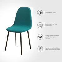 غطاء مقعد كرسي شل في منتصف القرن لكرسي Eames Diamond Plaid Middentury Shell Chair Cover 220518