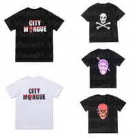 Kafatası Baskılı Erkek Tasarımcı T Gömlek Rahat Tees Adam Giyim Streetwear Yüksek Kaliteli Hip Hop Tasarımcısı Kısa Kollu Kadın Erkek Polos Boyut S-XL