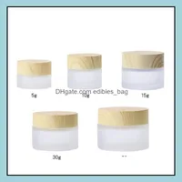 PACKING BELEIDSEN Office School Business Industrial Frosted Glass Jar Cream Round Cosmetic Jars Hand FA DHQIM