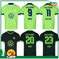 22 23 Wolfsburg Soccer Jersey Weghorst Arnold 2022 2023 MALLI BREKALO Mehmedi Uilavogui Xaver voetbalshirt