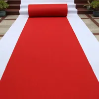 Halılar seyahat kırmızı halı düğün tek kullanımlık sergi toptan koridor merdiven ped 1.0mm halı