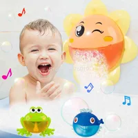 Juguetes para el baño para niños, máquina de fabricación de burbujas de jabón automática para bañera, juguetes para el baño para bebés