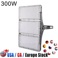 100W LED Stadium Lights LED Flood Light Module Ultra-thin FloodLights Outdoor, 6500k IP67 Stadiums Floods Lamps Outdoors for Playground, Lawn (300W-W) OEMLED