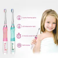 Seago Dzieci Sonic Elektryczna szczoteczka do zębów do 3-12 Wieków Bateria LED Sonic Kids Tooth Brush Smart Timer Wymiana Szczotka Głowy 339C292R