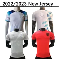 2022 2023 Kane Home Away Blue Football Soccer Jerseys Sterling Rashford Mount Lingard Vardy Dele 22 23 National Team Sport Shirt Uniformes