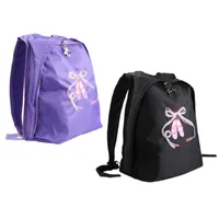 Школьные сумки черная девушка балетная сумка для детей танцы танец плечо дети фиолетовый спортзал рюкзак девушки