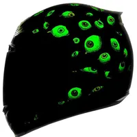 MALUSHEN Luminous Motorcycle Helmet Moto Helmet Moto Corn Personality Full Face Motor Pure color Black White Pink3206