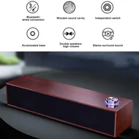Hochwertige 8W Bluetooth-kompatible Lautsprecher Kabellautsprecher HiFi Surround Stereo Bass Sound Bar Subwoofer für Home Computer TV257d