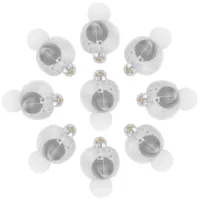 Decoración del partido Osaladi 100pcs Superbright Balloon Lights LED Mini Light para linternas Vela (blanco cálido)