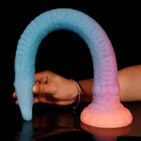 Grande elemento di serpente a spina anale lunghi dildo drago per donne masturbatori culi di dilatazione di dilatatori di aspirazione sexy giocattoli per adulti