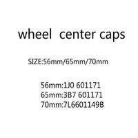 20pcs lot 56mm 65mm 70mm Wheel Center Cap Hub Caps Emblem Badge Covers Car Accessories Styling 3B7601171255B