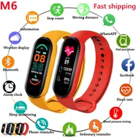 M6 Smart Band Fitness Tracker Wristband Armband Schrittzähler Sport Smart Watch Bluetooth 4.0 Band M6 Farbbildschirm Smart Armband