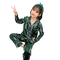 Abbigliamento per bambini Designer Abbigliamento per bambini Set Summer Ice Silk Shin Short Maniche pantaloni a 2 pezzi ragazzi ragazze ragazze cartone animato abito da casa per casa PSK102