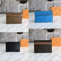 Groothandel Fashion Card Holders Designer Heren Dames Unisex Pocket Hoge kwaliteit Mini Credit Card Holder Letter en Bloemen Bag Classic Coin Purse Wallet