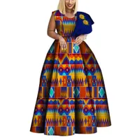 BintareAlwax New Dashiki African Print Dress Bazin One-Shoulderclothes Vestidos Plus Size for Women WY3834282X
