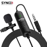 Synco LAV-S6E Professional Lavalier Mikrofon przykładowy mikrofono mikrofonu skraplającego